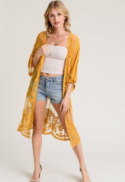 Live The Breeze Duster: Mustard