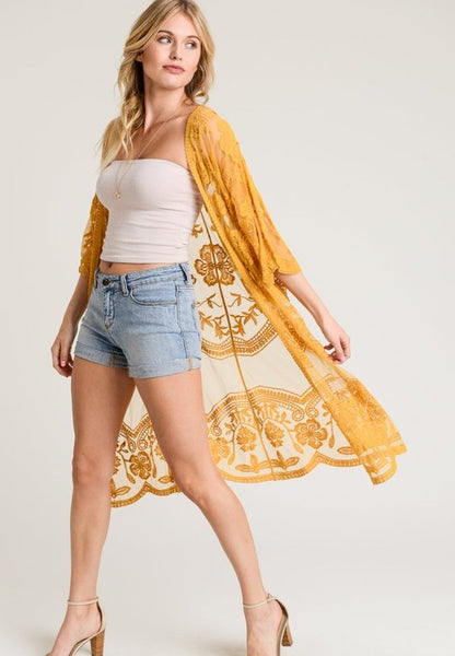 Live The Breeze Duster: Mustard