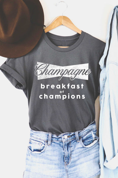 Breakfast of Champions Tee: Charcoal