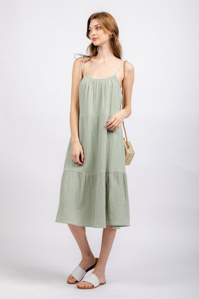 To The Winery Dress: Sage
