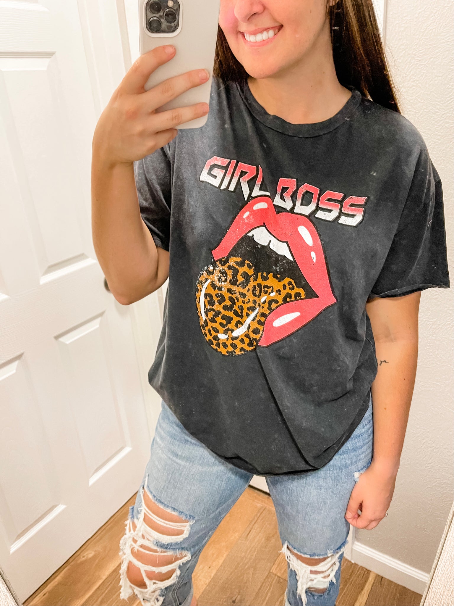 Girl Boss Tee: Black
