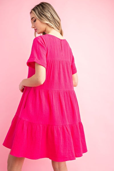 Sundays Best Dress: Hot Pink