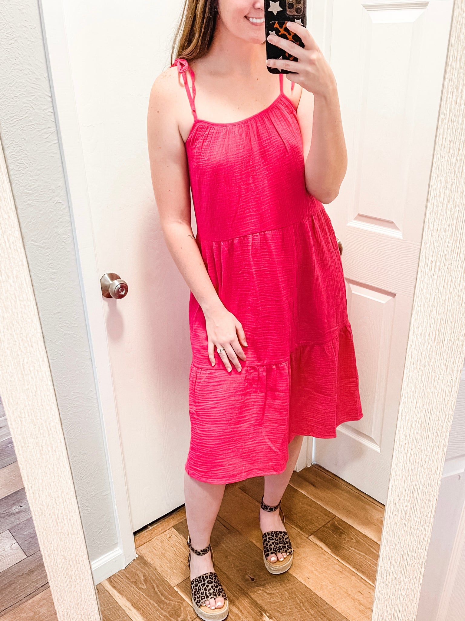 To The Winery Dress: Hot Pink