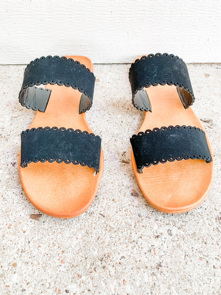 Vacation Season Sandals: Black