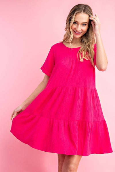 Sundays Best Dress: Hot Pink