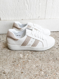 Girly Girl Sneakers: Natural/White