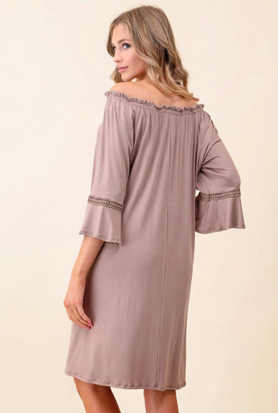 Made For You Dress: Taupe