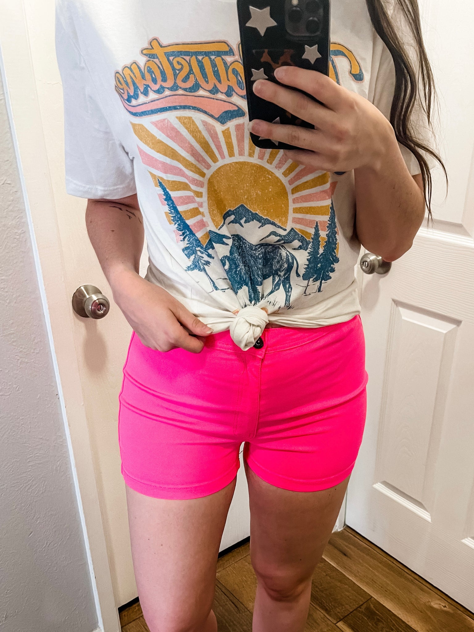 The Tiffany Shorts: Neon Pink