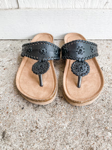 Summer Stroll Sandals: Black