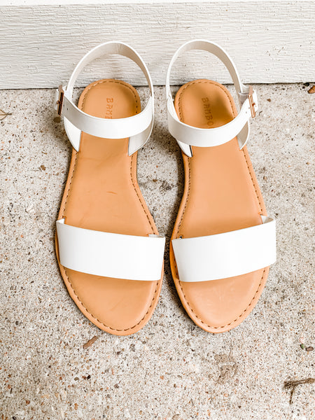 Catch The Ocean Sandals: White