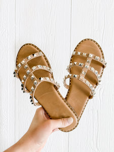 On The Way Sandals: Taupe