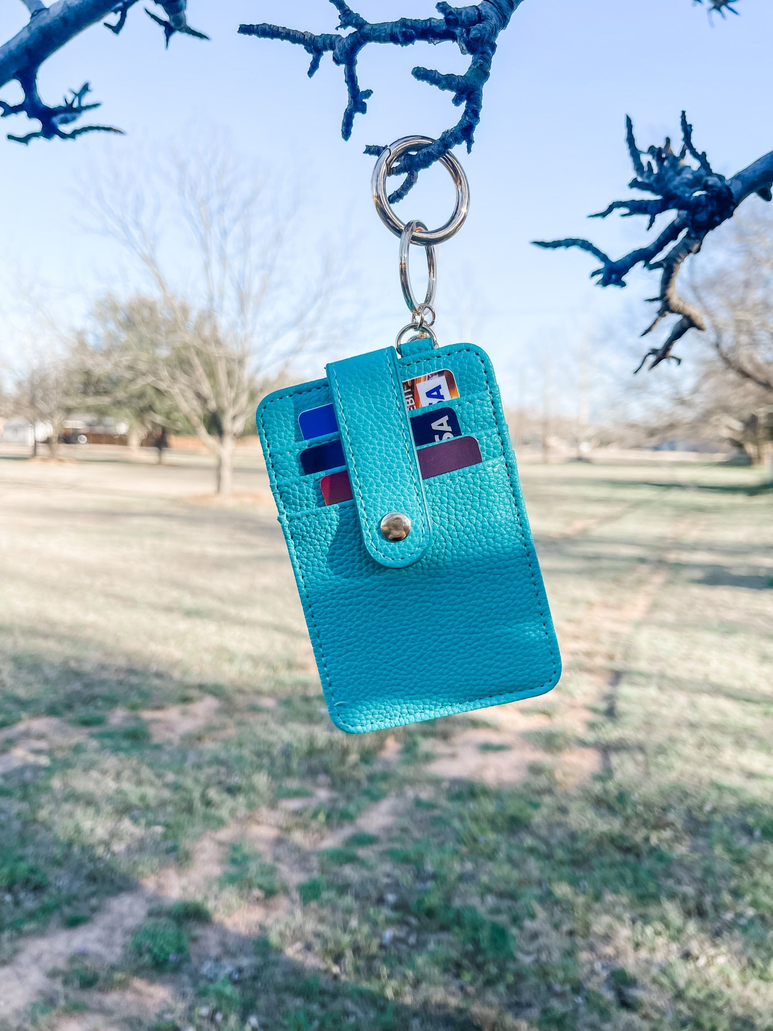 Wallet Keychain: Turquoise