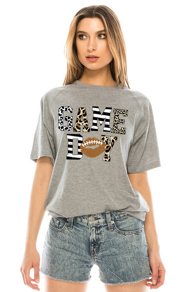 Game Day Tee: Heather Gray